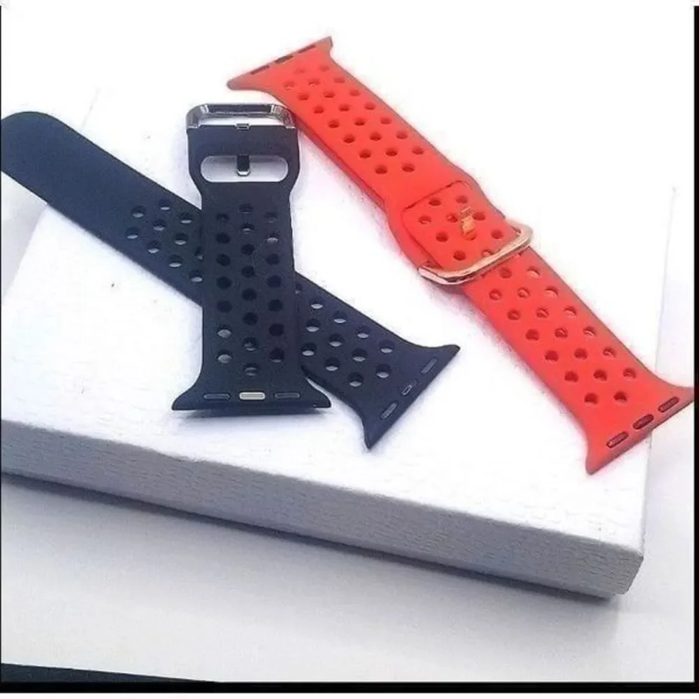 Apple watch silicone replacement band set